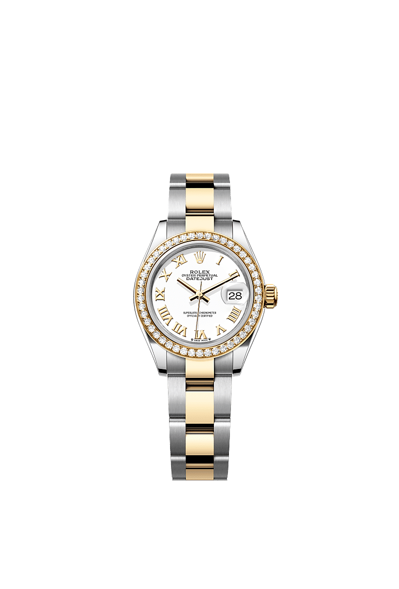 Rolex Two-Tone (YG/SS) Datejust - 28mm - White - Oyster