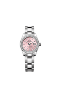Rolex Stainless Steel Datejust - 28mm - Pink - Oyster