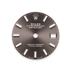 Rolex Stainless Steel Datejust - 28mm - Dark grey - Oyster