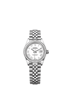 Rolex Stainless Steel Datejust - 28mm - White - Jubilee