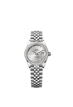 Rolex Stainless Steel Datejust - 28mm - Silver Diamond Dial - Jubilee