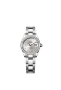 Rolex Stainless Steel Datejust - 28mm - Silver Diamond Dial - Oyster
