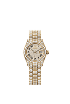 Rolex Yellow Gold Datejust - 28mm - Diamond-paved - President
