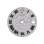 Rolex White Gold Datejust - 28mm - Diamond-paved - President