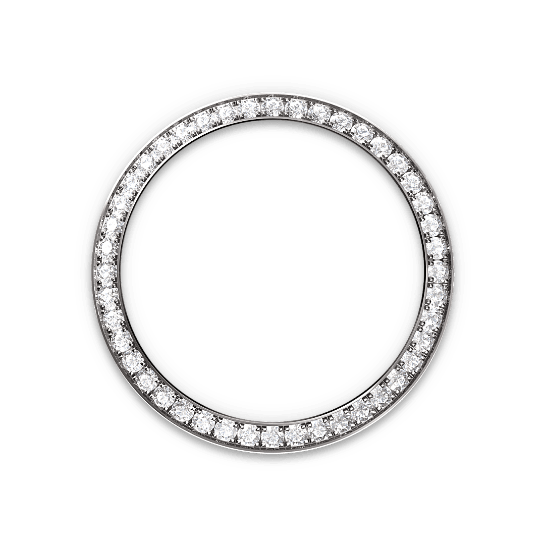 Rolex White Gold Datejust - 28mm - Diamond-paved - President