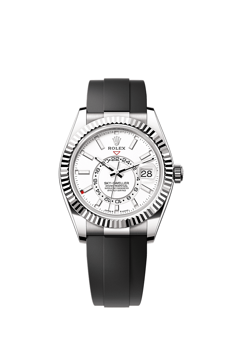 Rolex White Gold Sky-Dweller - 42mm - Intense white