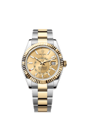 Rolex Two-Tone (YG/SS) Sky-Dweller - 42mm - Champagne-colour - Oyster