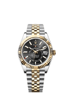 Rolex Two-Tone (YG/SS) Sky-Dweller - 42mm - Bright black - Jubilee