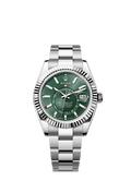 Rolex Stainless Steel Sky-Dweller - 42mm - Mint green - Oyster