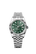 Rolex Stainless Steel Sky-Dweller - 42mm - Mint green - Jubilee