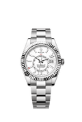 Rolex Stainless Steel Sky-Dweller - 42mm - Intense white - Oyster