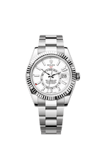 Rolex Stainless Steel Sky-Dweller - 42mm - Intense white - Oyster
