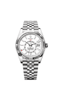 Rolex Stainless Steel Sky-Dweller - 42mm - Intense white - Jubilee