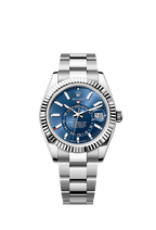 Rolex Stainless Steel Sky-Dweller - 42mm - Bright blue - Oyster