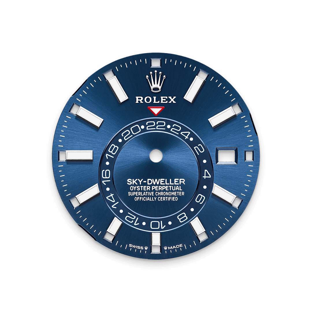 Rolex Stainless Steel Sky-Dweller - 42mm - Bright blue - Oyster