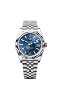 Rolex Stainless Steel Sky-Dweller - 42mm - Bright blue - Jubilee