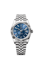 Rolex Stainless Steel Sky-Dweller - 42mm - Bright blue - Jubilee