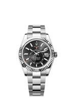 Rolex Stainless Steel Sky-Dweller - 42mm - Bright black - Oyster