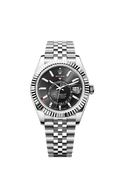Rolex Stainless Steel Sky-Dweller - 42mm - Bright black - Jubilee