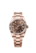 Rolex Rose Gold Sky-Dweller - 42mm - Chocolate - Oyster