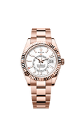 Rolex Rose Gold Sky-Dweller - 42mm - Intense white - Oyster