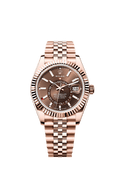 Rolex Rose Gold Sky-Dweller - 42mm - Chocolate - Jubilee