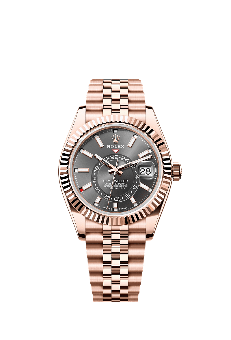 Rolex Rose Gold Sky-Dweller - 42mm - Slate - Jubilee