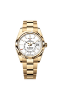 Rolex Yellow Gold Sky-Dweller - 42mm - Intense white - Oyster