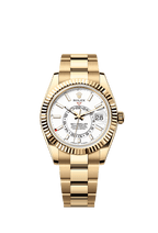 Rolex Yellow Gold Sky-Dweller - 42mm - Intense white - Oyster