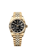 Rolex Yellow Gold Sky-Dweller - 42mm - Bright black - Jubilee