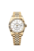 Rolex Yellow Gold Sky-Dweller - 42mm - Intense white - Jubilee