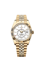 Rolex Yellow Gold Sky-Dweller - 42mm - Intense white - Jubilee