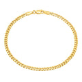 4MM Solid Miami Cuban Link Bracelet in solid 10K-24K gold