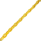 10MM Diamond-Cut Puffed Mariner Link Bracelet — detail 2