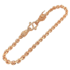2.6MM Solid Anchor Link Dragon & Tail Bracelet — detail 3