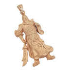 Standing God of War pendant in rose gold