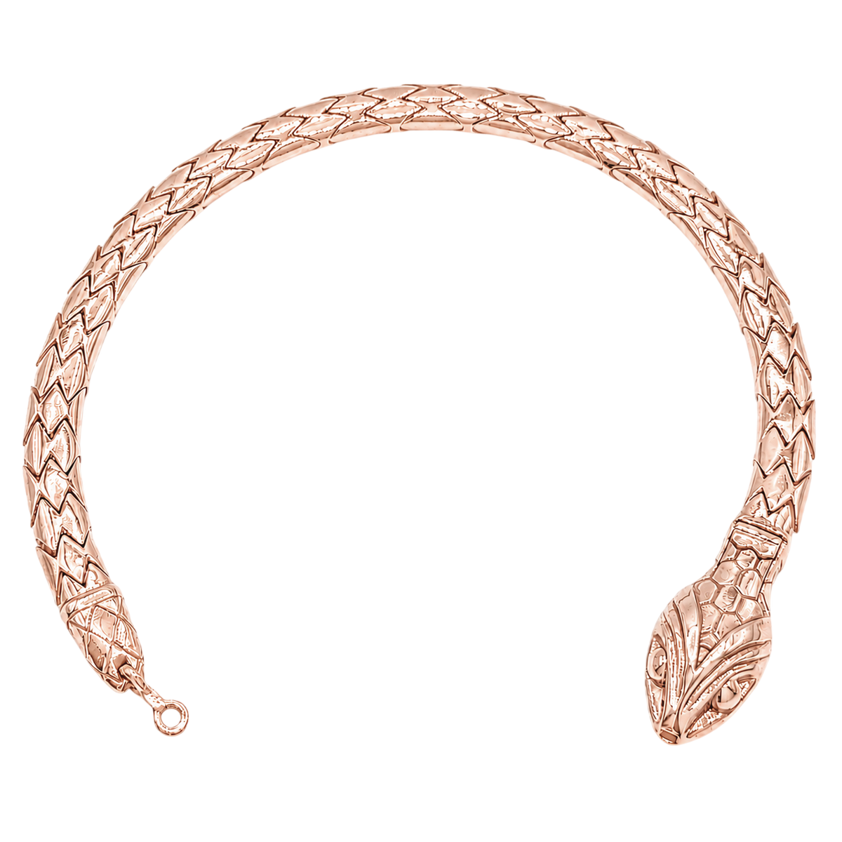 4.8MM Solid Snake Biting Tail Bracelet — detail 3