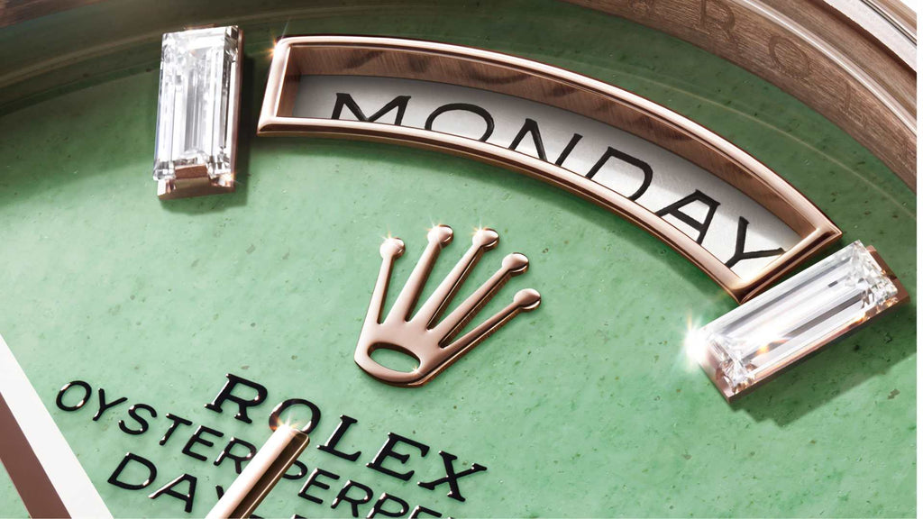 Day-Date 40 green aventurine dial
