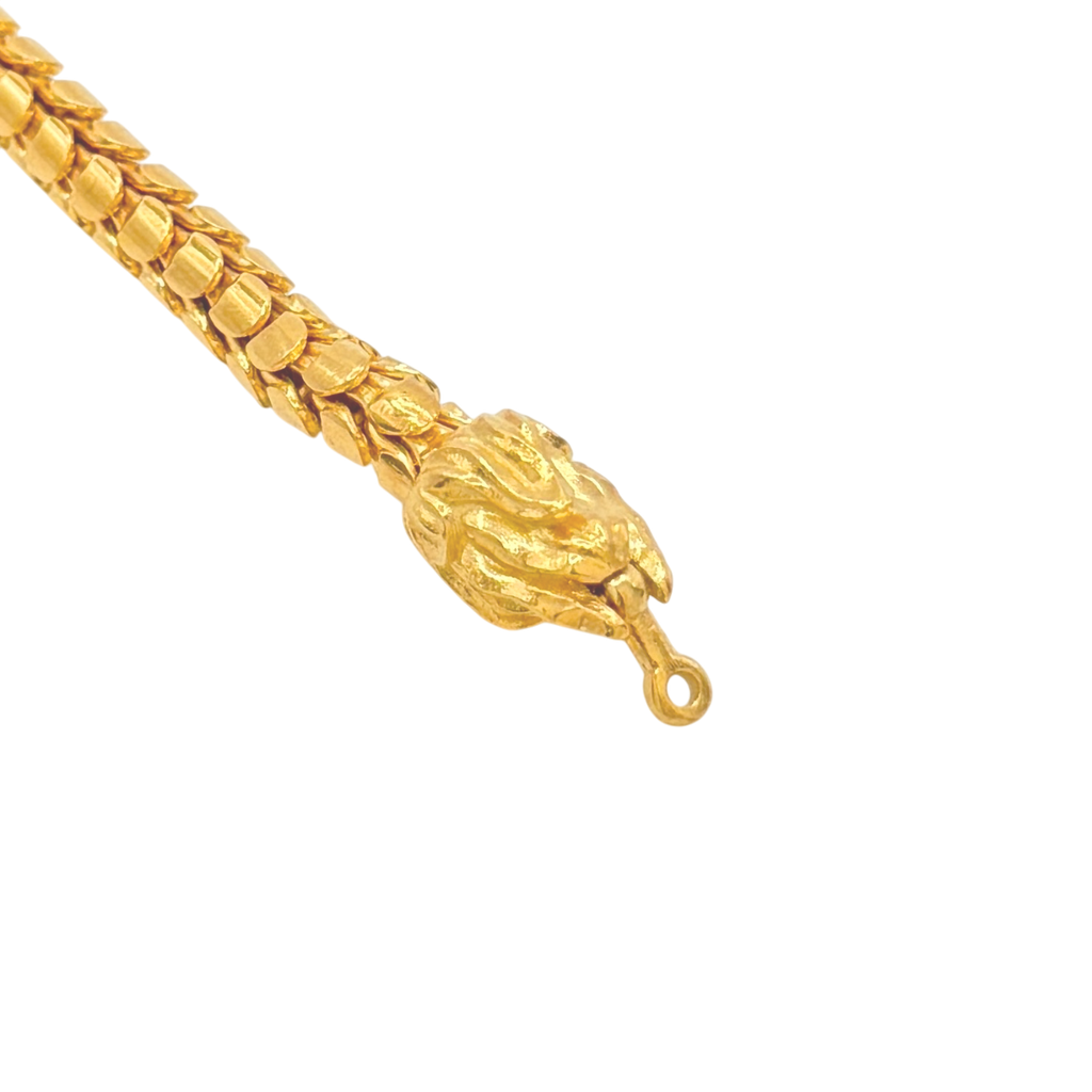 5MM Solid Dragon Biting Tail Scale Bracelet — detail 3