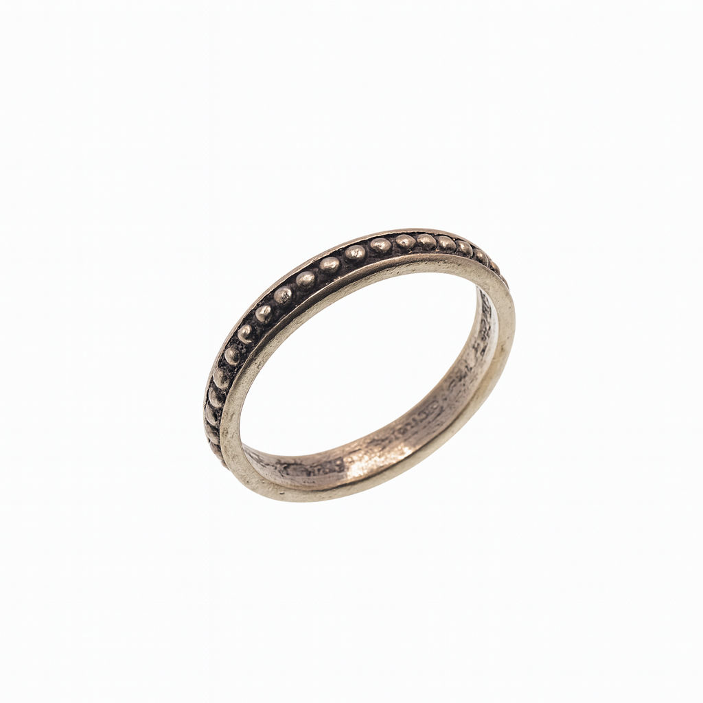 925 Sterling Silver Adjustable Bead & Loop Toe Ring - TR304
