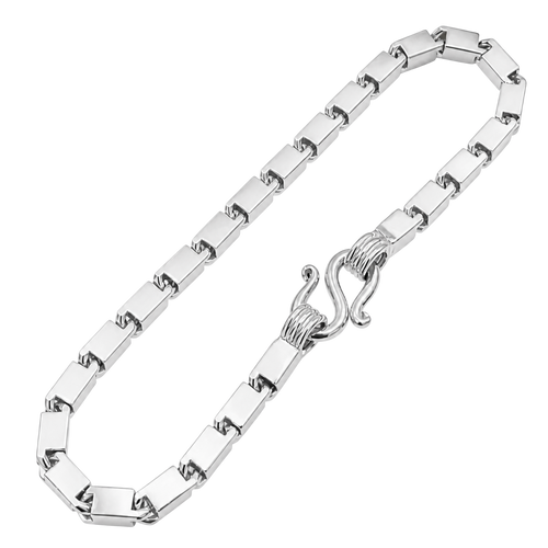 3.5MM Semi-Hollow Baht Link Bracelet — detail 2