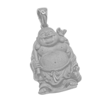Buddha gold pendant in white gold