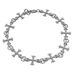 10MM Solid Gothic Style Cross Bracelet — detail 2