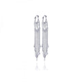 Silver 925 CZ Earrings Dangling Earrings - STE00192