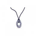 Silver 925 Rhodium Plated Medallion Pendant Necklace - STP00778