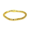 Silver 925 Gold Plated Coreana Italian Bracelet - ITB00003GP