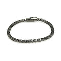 Silver 925 Black Rhodium Plated Italian Bracelet - ITB00004BLK