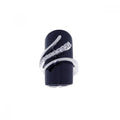 Silver 925 Rhodium Plated Black Stone CZ Wrap Ring - STR00437