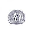 Silver 925 Rhodium Plated CZ Intricate Wave Ring - STR00581