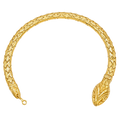 4.8MM Solid Snake Biting Tail Bracelet in solid 10K-24K gold